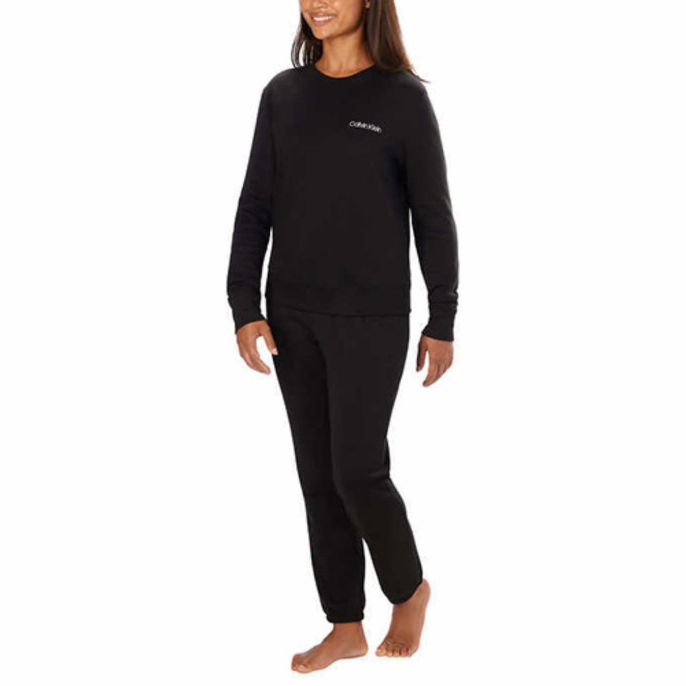 BLACK‎ NWT Ladies' Crew Neck and Jogger Set Calvin Klein